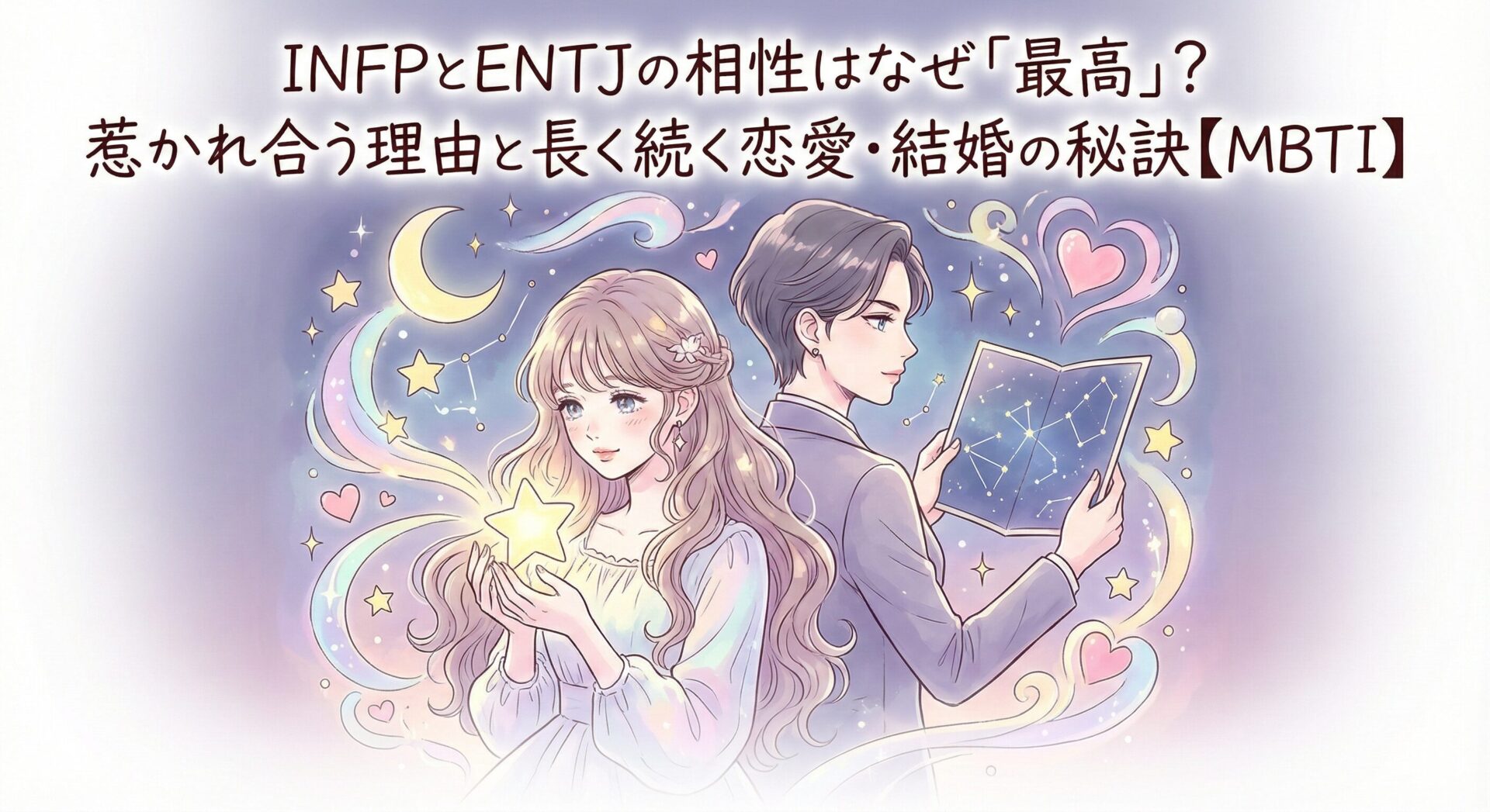 INFPとENTJの相性はなぜ「最高」?惹かれ合う理由と長く続く恋愛・結婚の秘訣【MBTI】