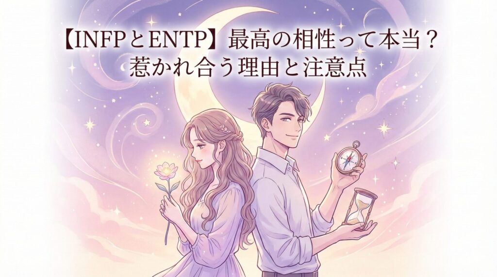 【INFPとENTP】最高の相性って本当?惹かれ合う理由と注意点