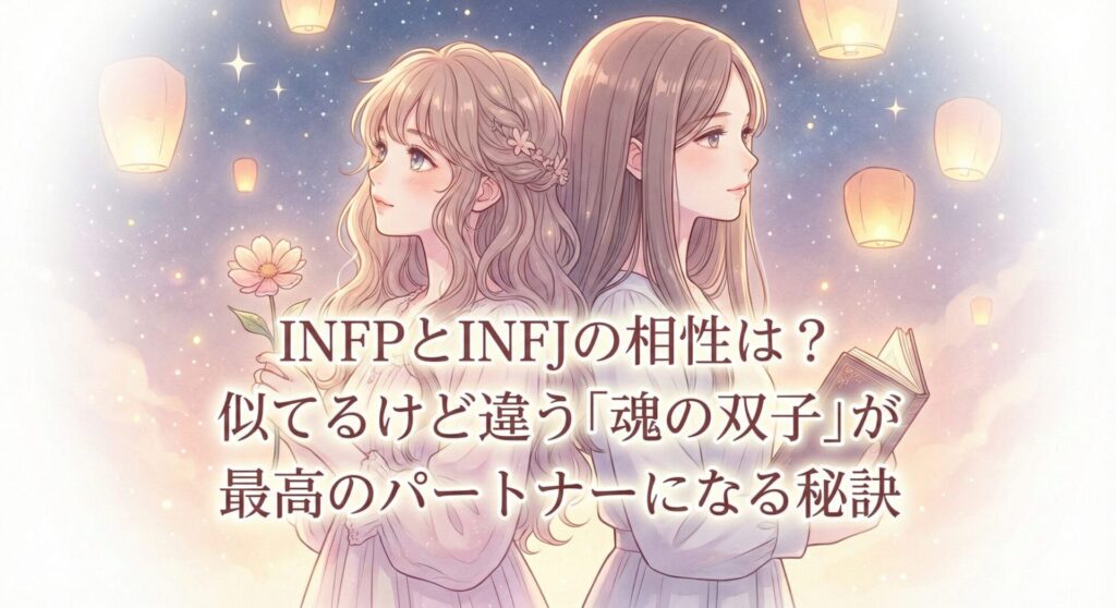 INFPとINFJの相性は?似てるけど違う「魂の双子」が最高のパートナーになる秘訣