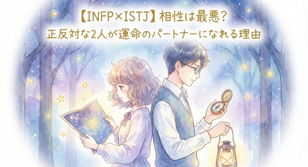 【INFP×ISTJ】相性は最悪?正反対な2人が運命のパートナーになれる理由と付き合い方のコツ