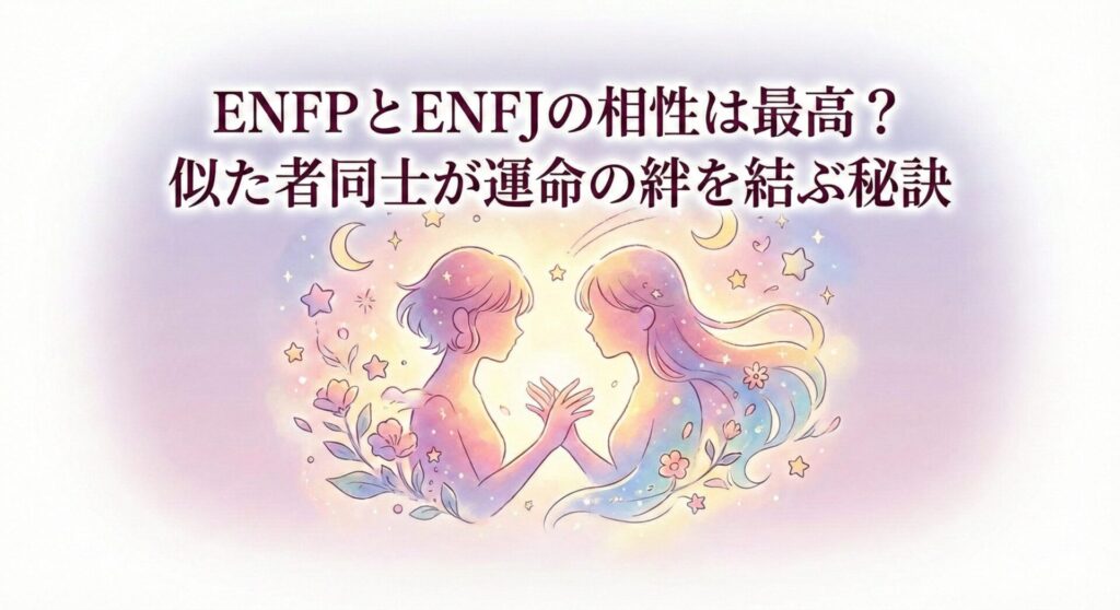 ENFPとENFJの相性は最高?似た者同士が運命の絆を結ぶ秘訣