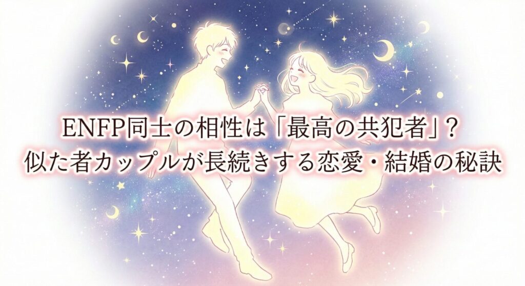 ENFP同士の相性は「最高の共犯者」?似た者カップルが長続きする秘訣と注意点【恋愛・結婚・仕事】