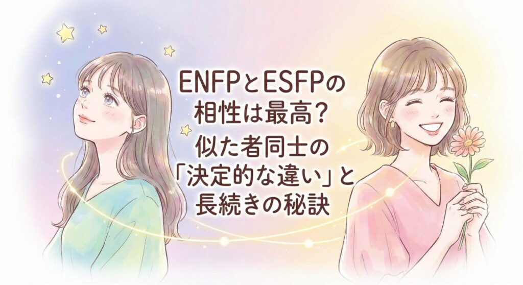 ENFPとESFPの相性は最高?似た者同士の「決定的な違い」と長続きの秘訣を徹底解説