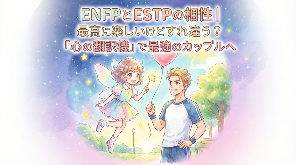 ENFPとESTPの相性|最高に楽しいけどすれ違う?「心の翻訳機」で最強のカップルへ