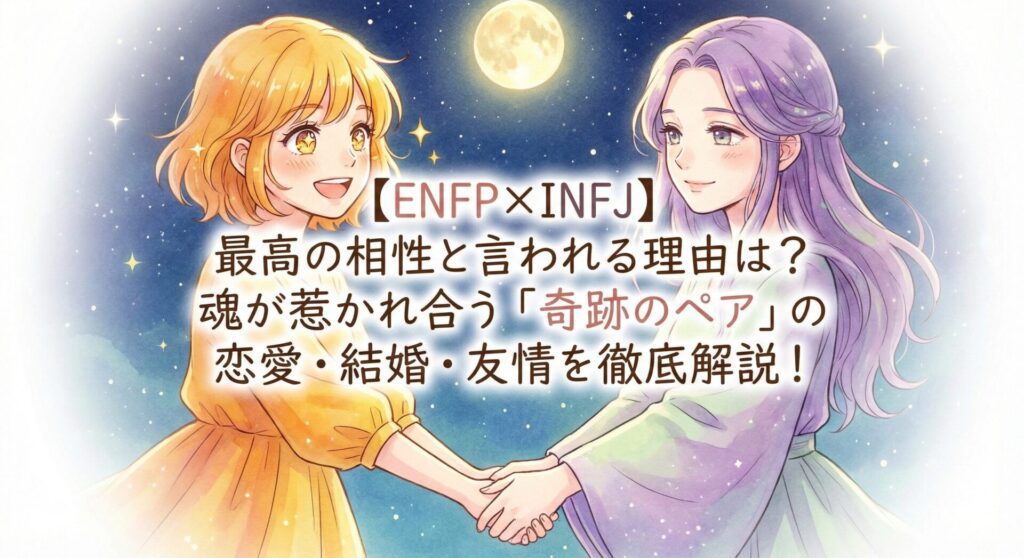 【ENFP×INFJ】最高の相性と言われる理由は?魂が惹かれ合う「奇跡のペア」の恋愛・結婚・友情を徹底解説!