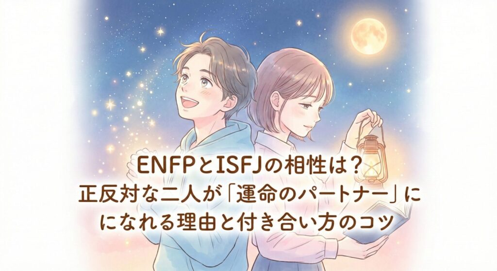 ENFPとISFJの相性は?正反対な二人が「運命のパートナー」になれる理由と付き合い方のコツ