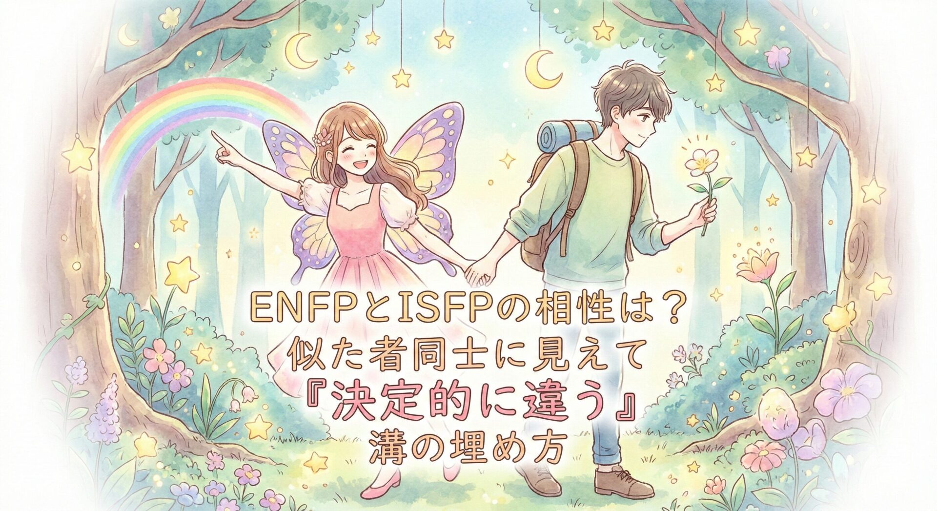 ENFPとISFPの相性は?似た者同士に見えて「決定的に違う」溝の埋め方