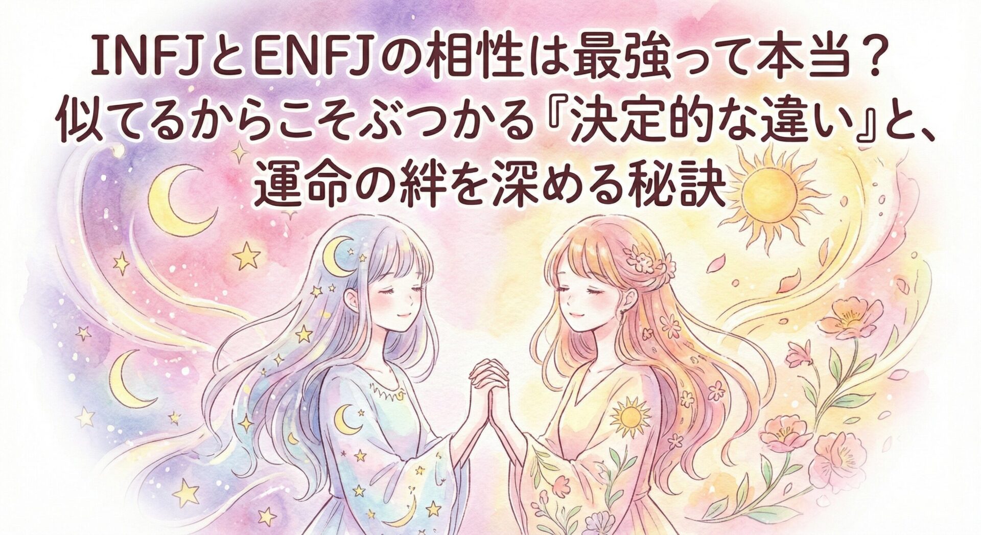 INFJとENFJの相性は最強って本当?似てるからこそぶつかる「決定的な違い」と、運命の絆を深める秘訣