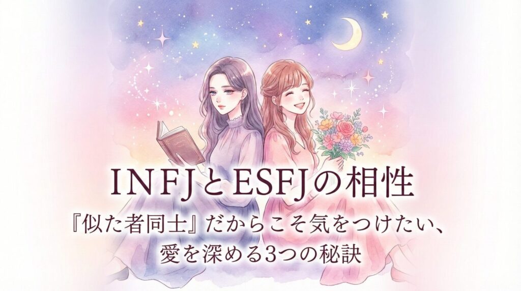 INFJとESFJの相性は?「似た者同士」だからこそ気をつけたい、愛を深める3つの秘訣