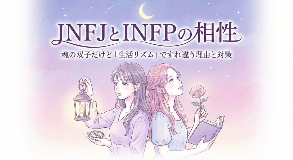 INFJとINFPの相性は?魂の双子だけど「生活リズム」ですれ違う理由と対策