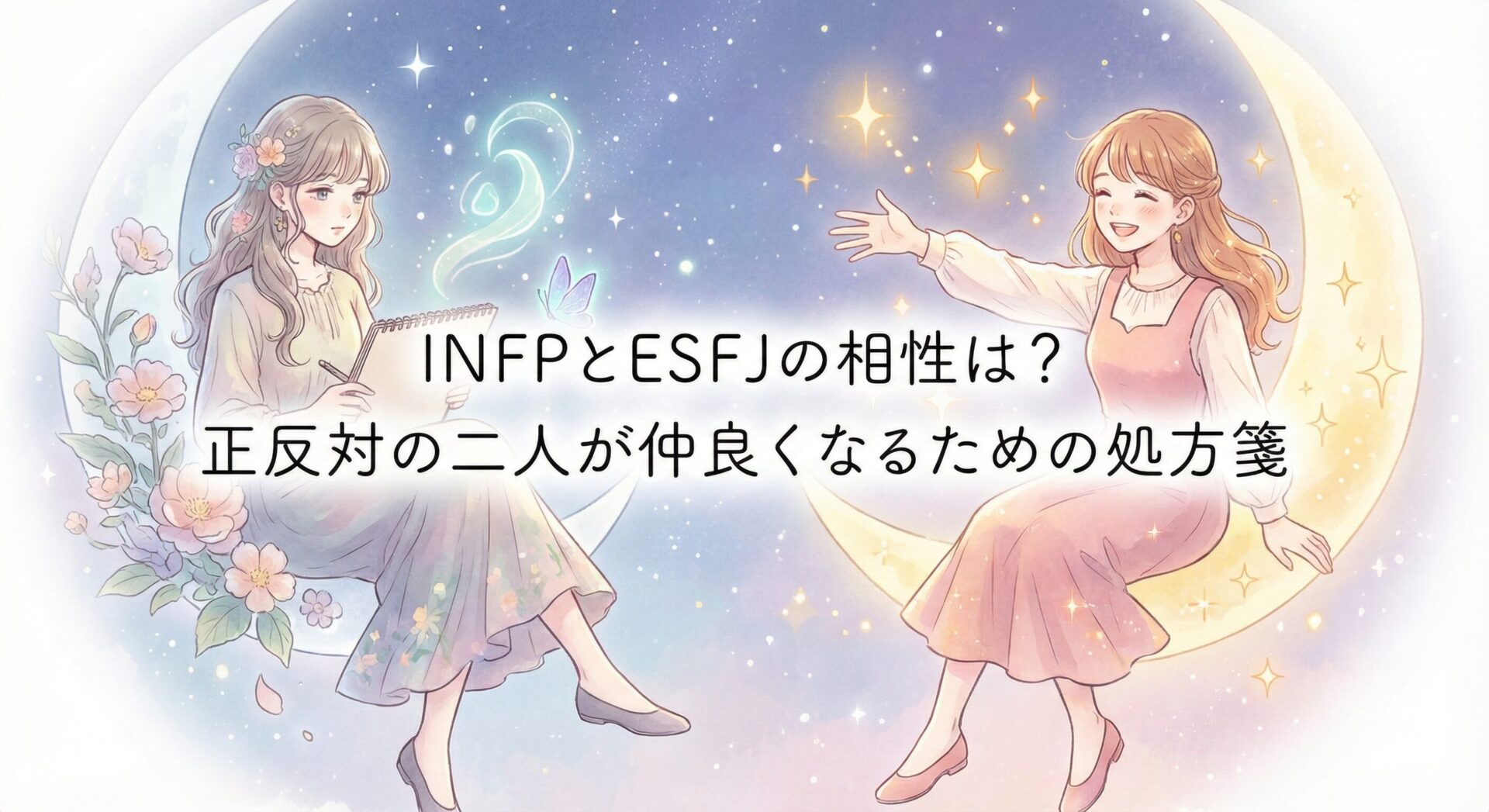 INFPとESFJの相性は?正反対の二人が最高のパートナーになるための処方箋
