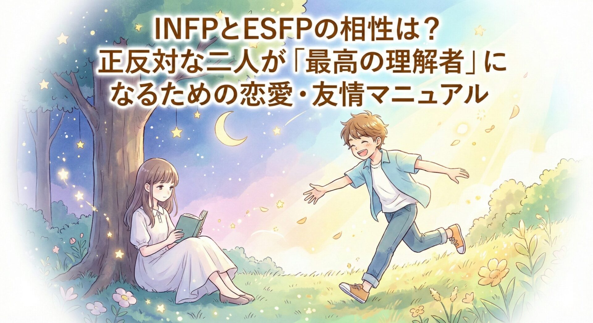 INFPとESFPの相性は?正反対な二人が「最高の理解者」になるための恋愛・友情マニュアル