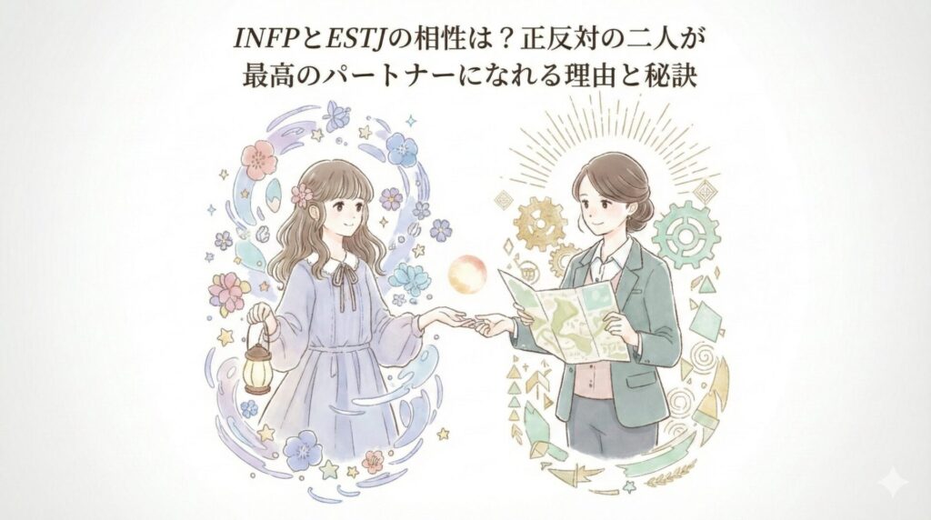 INFPとESTJの相性は?正反対の二人が最高のパートナーになれる理由と秘訣