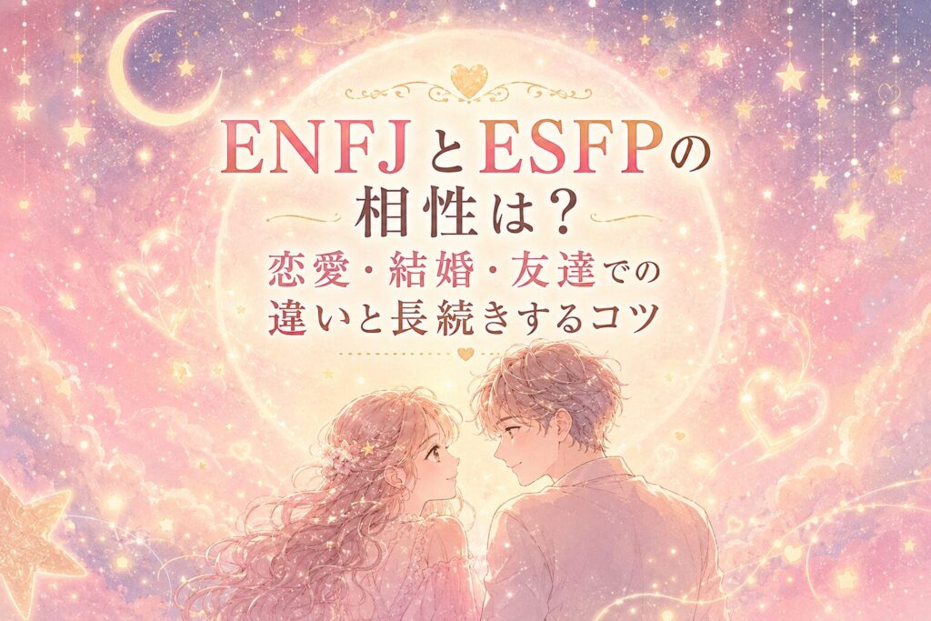 ENFJとESFPの相性は?恋愛・結婚・友達での違いと長続きするコツ