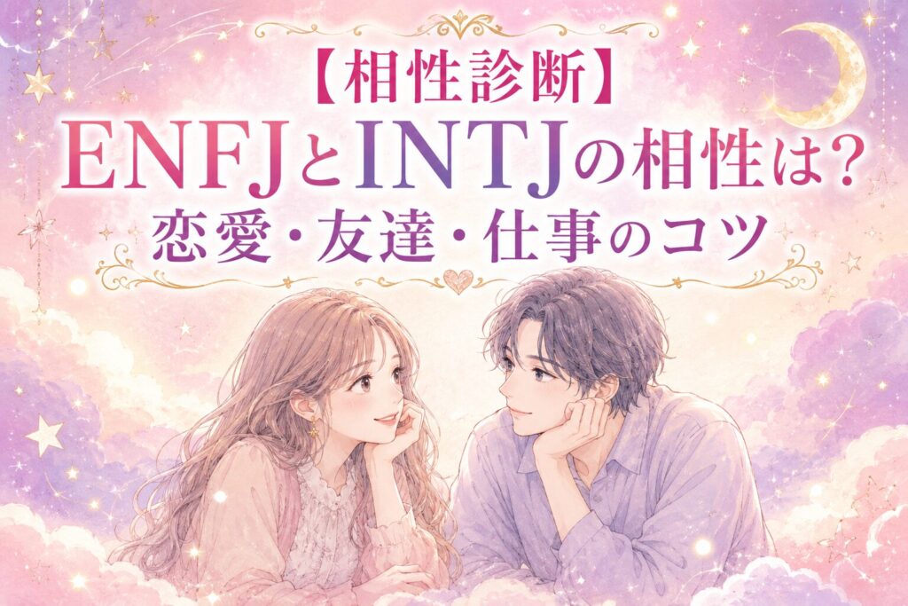 【相性診断】ENFJとINTJの相性は?恋愛・友達・仕事のコツ