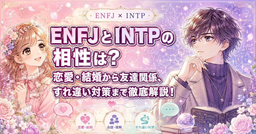 ENFJとINTPの相性は？恋愛・結婚から友達関係、すれ違い対策まで徹底解説！