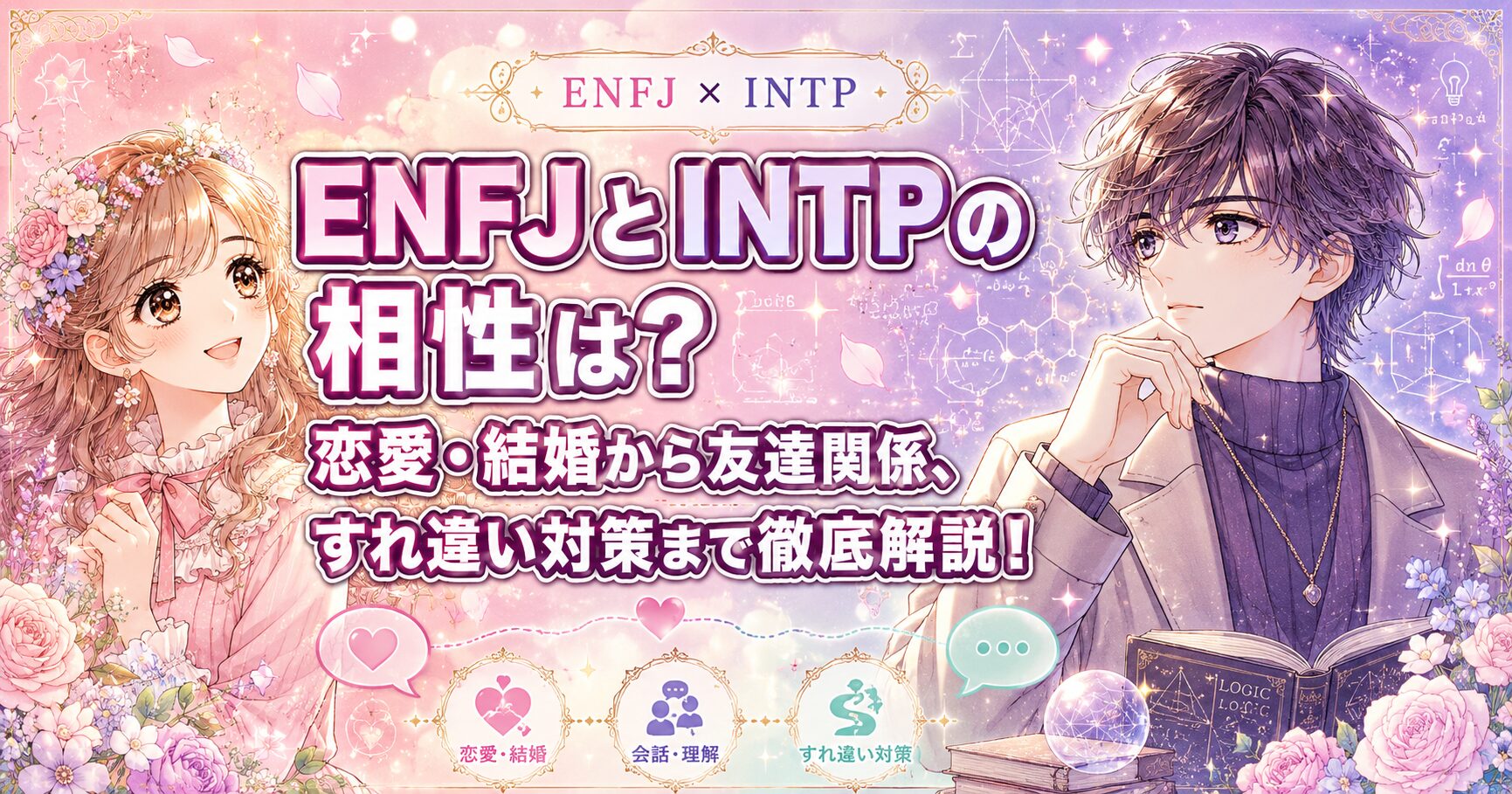 ENFJとINTPの相性は?恋愛・結婚から友達関係、すれ違い対策まで徹底解説!